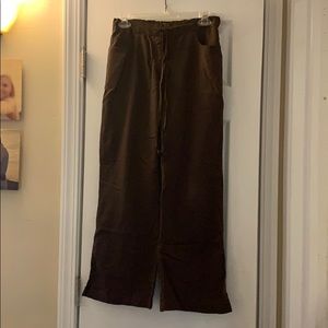 Grey’s Anatomy Brown Scrub Pants, Petite XS